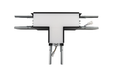 Topaz LSA-TCONN-BL T Shape Connector Black For LSA Architectural Linear Strip (T77057)
