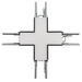 Topaz LSA-XCONN-BL X Shape Connector Black For LSA Architectural Linear Strip (T77059)