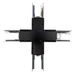Topaz LSA-XCONN-BL X Shape Connector Black For LSA Architectural Linear Strip (T77059)
