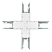 Topaz LSA-XCONN-WH X Shape Connector White For LSA Architectural Linear Strip (T77058)