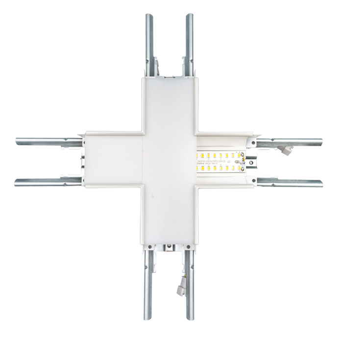 Topaz LSA-XCONN-WH X Shape Connector White For LSA Architectural Linear Strip (T77058)