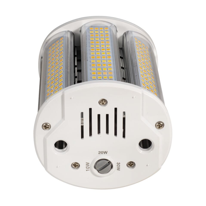 Topaz LWP-30WPCTS-E26 LED Wall Pack/Area Lamp E26 Base Wattage/CCT Selectable 10W/20W/30W 3000K/4000K/5000K 85 CRI 180 Degree Beam Angle Non-Dimmable 120-277V (T73513)