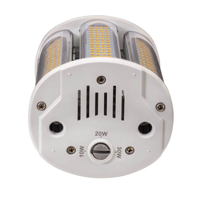 Topaz LWP-30WPCTS-EX39 LED Wall Pack/Area Lamp EX39 Base Wattage/CCT Selectable 10W/20W/30W 3000K/4000K/5000K 85 CRI 180 Degree Beam Angle Non-Dimmable 120-277V (T73514)