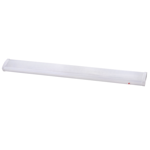 Topaz LWRAP4EM-48-CS-D 4 Foot LED Modern Wrap 48W CCT Selectable 3500K/4000K/5000K 80 CRI 105 Degree Beam Angle Dimmable 120-277V Emergency Battery Backup White (T74427)