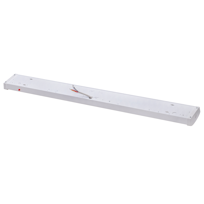 Topaz LWRAP4EM-48-CS-D 4 Foot LED Modern Wrap 48W CCT Selectable 3500K/4000K/5000K 80 CRI 105 Degree Beam Angle Dimmable 120-277V Emergency Battery Backup White (T74427)