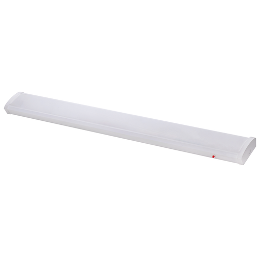 Topaz LWRAP4EM-48-CS-D 4 Foot LED Modern Wrap 48W CCT Selectable 3500K/4000K/5000K 80 CRI 105 Degree Beam Angle Dimmable 120-277V Emergency Battery Backup White (T74427)