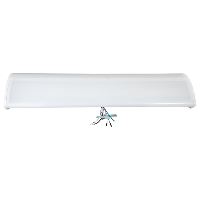 Topaz LWRAPA4-50PCS-EM 4 Foot Modern Wrap With Emergency Backup Power/CCT Selectable 30W/40W/50W 3000K/3500K/4000K/5000K/6500K 120-277V 0-10V Dimming White (T77120)