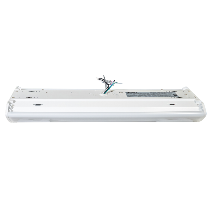 Topaz LWRAPA2-25PCS-EM 2 Foot Modern Wrap With Emergency Backup Power/CCT Selectable 15W/20W/25W 3000K/3500K/4000K/5000K/6500K 120-277V 0-10V Dimming White (T77118)