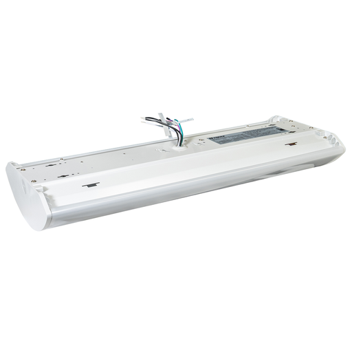 Topaz LWRAPA4-50PCS-EM 4 Foot Modern Wrap With Emergency Backup Power/CCT Selectable 30W/40W/50W 3000K/3500K/4000K/5000K/6500K 120-277V 0-10V Dimming White (T77120)