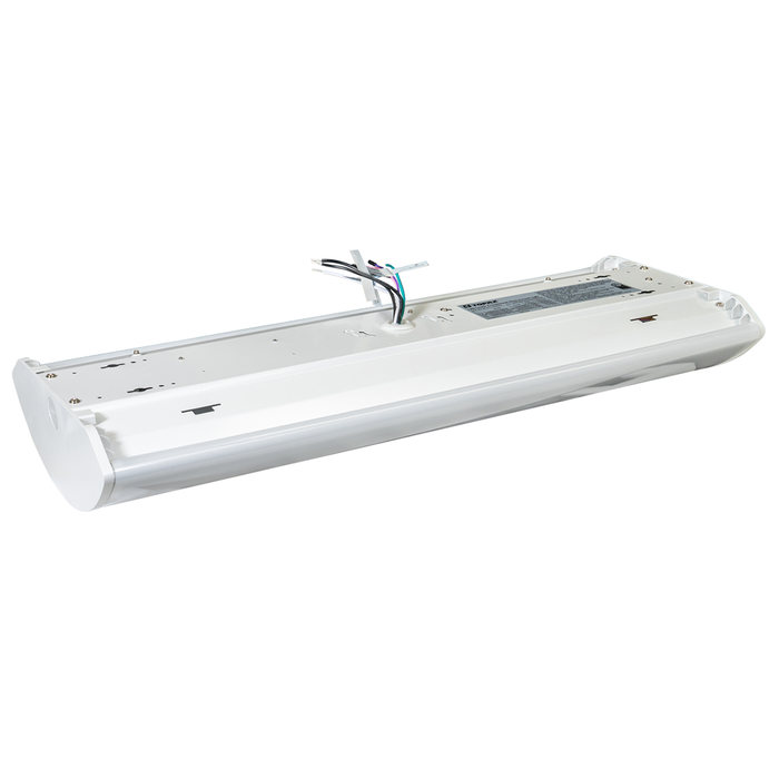 Topaz LWRAPA2-25PCS-EM 2 Foot Modern Wrap With Emergency Backup Power/CCT Selectable 15W/20W/25W 3000K/3500K/4000K/5000K/6500K 120-277V 0-10V Dimming White (T77118)