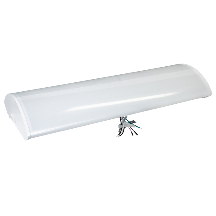 Topaz LWRAPA4-50PCS-EM 4 Foot Modern Wrap With Emergency Backup Power/CCT Selectable 30W/40W/50W 3000K/3500K/4000K/5000K/6500K 120-277V 0-10V Dimming White (T77120)