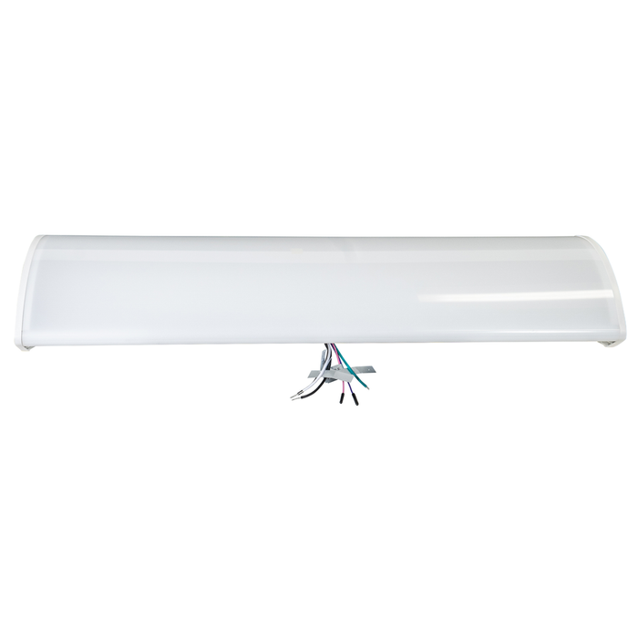 Topaz LWRAPA4-50PCS 4 Foot Modern Wrap Power/CCT Selectable 30W/40W/50W 3000K/3500K/4000K/5000K/6500K 120-277V 0-10V Dimming 80 CRI White (T77119)