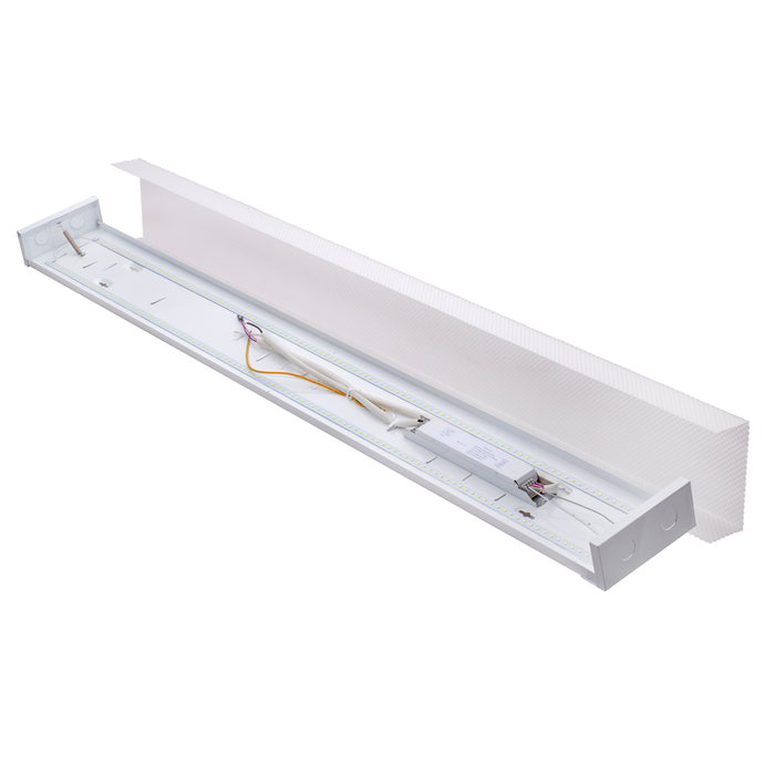Topaz LWRAPU4-40-50K-D 4 Foot LED Utility Wrap 40W 5000K 4600Lm 80 CRI 105 Degree Beam Angle 0-10V Dimming 120-277V White (T74429)