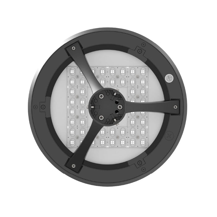 Topaz PTL-100PCS-BK LED Outdoor Post Top Light Wattage/CCT Selectable 60W/80W/100W 3000K/4000K/5000K 120-277V 80 CRI Dimmable Black (T79447)