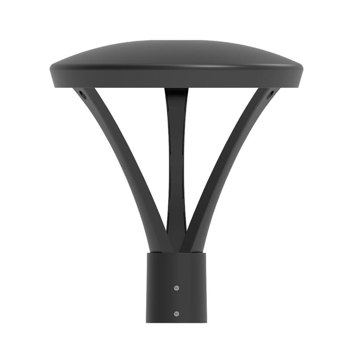Topaz PTL-100PCS-BK LED Outdoor Post Top Light Wattage/CCT Selectable 60W/80W/100W 3000K/4000K/5000K 120-277V 80 CRI Dimmable Black (T79447)