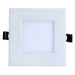 Topaz RDL/4SQ/9/5CTS-46 4 Inch LED Canless Square Downlight 9W 570Lm CCT Selectable 2700K/3000K/3500K/4000K/5000K 90 CRI 120V Dimmable White 50W Equivalent (T71130)