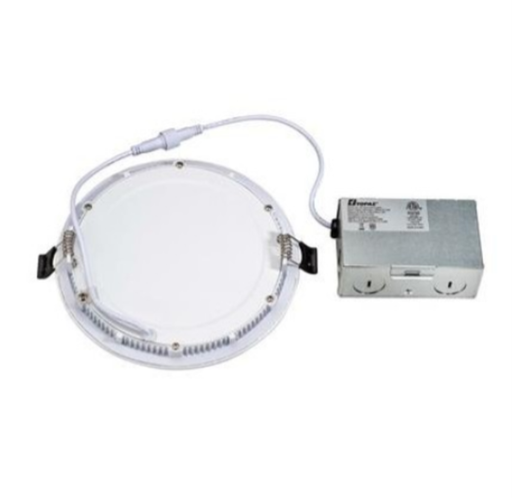 Topaz RDL/63RND/12HL/WH 6 Inch LED Canless Slim Downlight 12W 960Lm 3000K 90 CRI Dimmable 120V White 100W Equivalent (T70908)