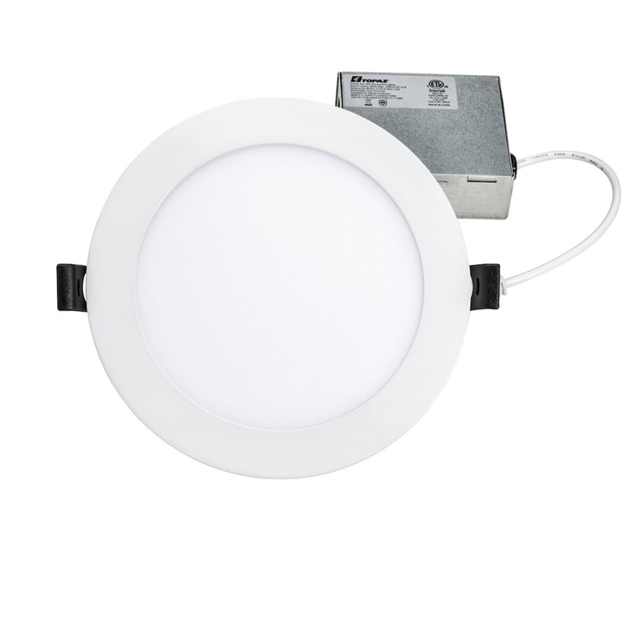 Topaz RDL/6RND/12HL/5CTS 6 Inch LED Canless Downlight 12W 1050Lm CCT Selectable 2700K/3000K/3500K/4000K/5000K 90 CRI 120V Dimmable White 100W Equivalent (T70887)