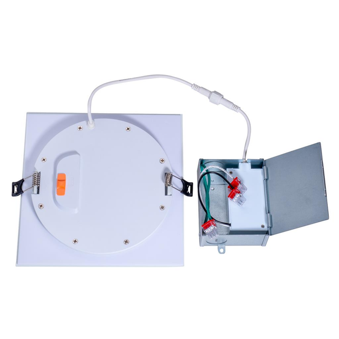 Topaz RDL/6SQ/15/5CTS-46 6 Inch LED Canless Square Downlight 15W 1000Lm CCT Selectable 2700K/3000K/3500K/4000K/5000K 90 CRI 120V Dimmable White 75W Equivalent (T71135)