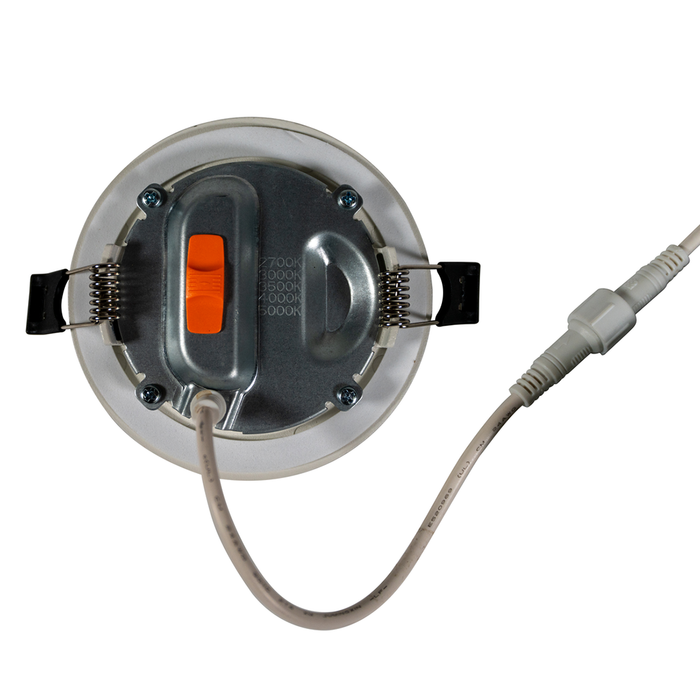 Topaz RDL3-7W-CS 3 Inch LED Canless Downlight 7W 580Lm CCT Selectable 2700K/3000K/3500K/4000K/5000K 90 CRI 120V Dimmable White 50W Equivalent (T76858)