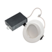 Topaz RDL4-ADJ-10W-CS 4 Inch LED Adjustable Canless Downlight 9.5W 780Lm CCT Selectable 2700K/3000K/3500K/4000K/5000K 90 CRI 120V Dimmable White (T76866)