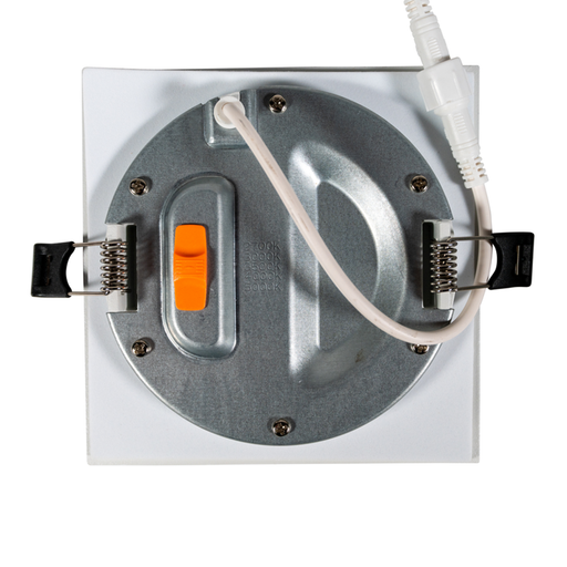 Topaz RDL6-SQ-12W-CS 6 Inch LED Canless Square Downlight 12W 1000Lm CCT Selectable 2700K/3000K/3500K/4000K/5000K 90 CRI 120V Dimmable White 75W Equivalent (T76864)