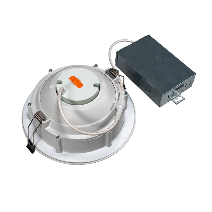 Topaz RDL6-ADJ-15W-CS 6 Inch LED Adjustable Canless Downlight 15W 1250Lm CCT Selectable 2700K/3000K/3500K/4000K/5000K 90 CRI 120V Dimmable White (T76868)