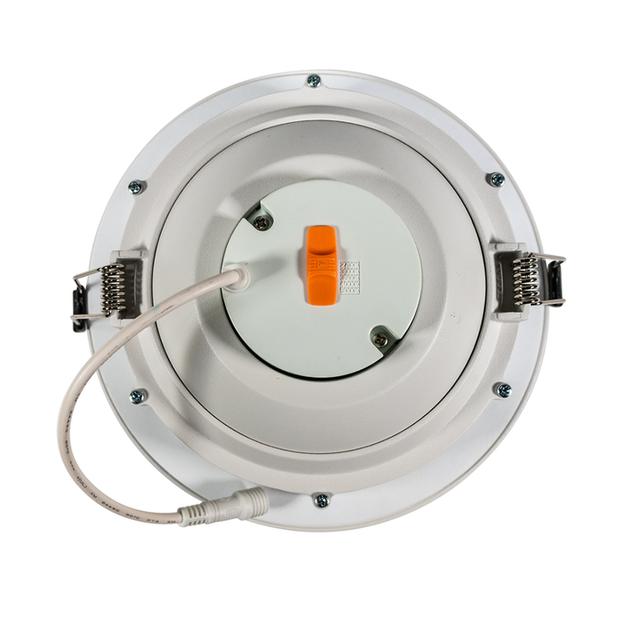 Topaz RDL6-ADJ-15W-CS 6 Inch LED Adjustable Canless Downlight 15W 1250Lm CCT Selectable 2700K/3000K/3500K/4000K/5000K 90 CRI 120V Dimmable White (T76868)