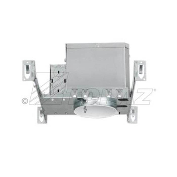 Topaz RH4/N/IC/AT-28 New Construction Housing Can 4 Inch Line Voltage IC Rated And AT Rated [Airtight] 120V E26 Base Socket (T79437)