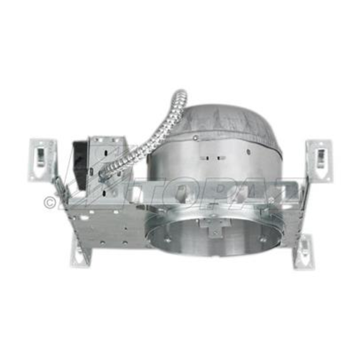 Topaz RH6/N/S/IC/AT-28 New Construction Shallow Housing Can 6 Inch Line Voltage IC Rated And AT Rated [Airtight] E26 Socket 120V (T78532)
