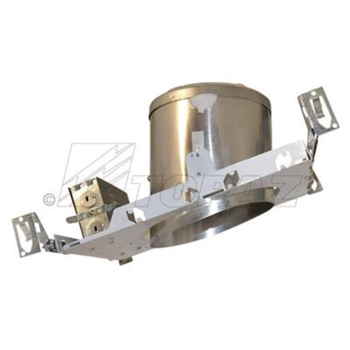 Topaz RH6/NSL/IC/AT-28 New Construction Slope Housing Can 6 Inch Line Voltage IC Rated And AT Rated [Airtight] E26 Socket 120V (T78515)