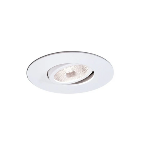 Topaz RT406WH-28 4 Inch Can Trim Open White Gimbal/White Ring Uses R20/PAR20 Incandescent Lamps Or LED Equivalent (T78342)