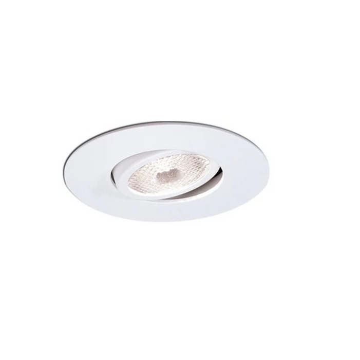 Topaz RT406WH-28 4 Inch Can Trim Open White Gimbal/White Ring Uses R20/PAR20 Incandescent Lamps Or LED Equivalent (T78342)