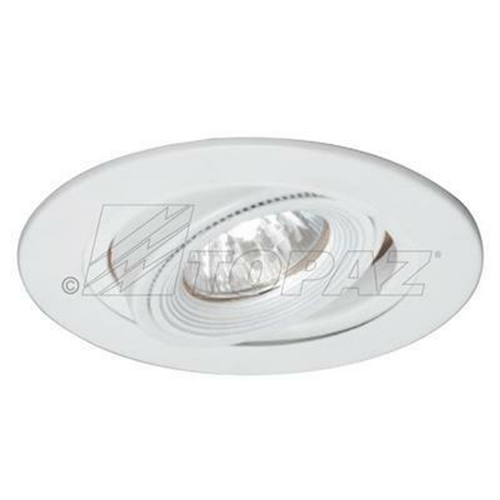 Topaz RT406WH/LV-28 4 Inch Low Voltage Can Trim White/Shallow White Baffle Uses 12V MR16 Incandescent Lamps Or LED Equivalent (T77669)