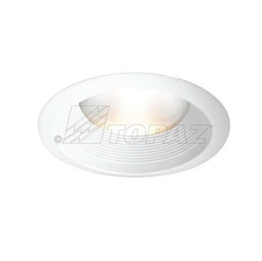 Topaz RT602GW/AT-28 6 Inch Can Trim Socket Supporting Gloss White Baffle/White Ring Airtight Torsion Springs For Floating Medium Base Socket (T77565)