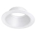 Topaz RT602WH-OV6-28 6 Inch Can Trim White Baffle Reflector/White Trim Ring To Accommodate BR40/PAR40 Incandescent Lamps Or LED Equivalent (T75103)