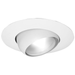 Topaz RT603WH-28 6 Inch Can Trim White Eyeball/White Ring Uses R40/PAR38 Incandescent Lamps Or LED Equivalent (T79551)