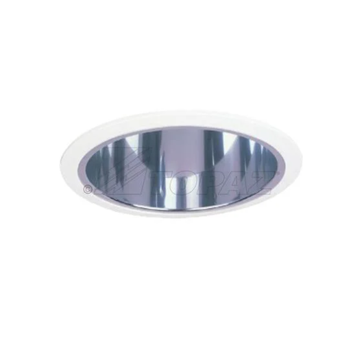 Topaz RT610CL/WH-28 6 Inch Can Trim Clear Deep Reflector White Ring Uses A19 Incandescent Lamps Or LED Equivalent (T79156)