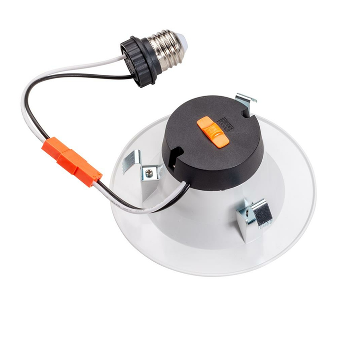 Topaz RTL/400WH/7W/CTS LED Retrofit Recessed Downlight 4 Inch 6.5W 550Lm CCT Selectable 2700K/3000K/3500K/4000K/5000K 120V 90 CRI Smooth IC Dimmable White (T71136)