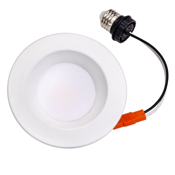 Topaz RTL/400WH/7W/CTS LED Retrofit Recessed Downlight 4 Inch 6.5W 550Lm CCT Selectable 2700K/3000K/3500K/4000K/5000K 120V 90 CRI Smooth IC Dimmable White (T71136)