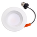 Topaz RTL/400WH/7W/CTS LED Retrofit Recessed Downlight 4 Inch 6.5W 550Lm CCT Selectable 2700K/3000K/3500K/4000K/5000K 120V 90 CRI Smooth IC Dimmable White (T71136)