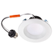 Topaz RTL/400WH/7W/CTS LED Retrofit Recessed Downlight 4 Inch 6.5W 550Lm CCT Selectable 2700K/3000K/3500K/4000K/5000K 120V 90 CRI Smooth IC Dimmable White (T71136)