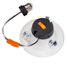 Topaz RTL/403WH/7W/CTS LED Retrofit Recessed Downlight 4 Inch 6.5W 550Lm CCT Selectable 2700K/3000K/3500K/4000K/5000K 120V 90 CRI Baffle IC Dimmable White (T71131)