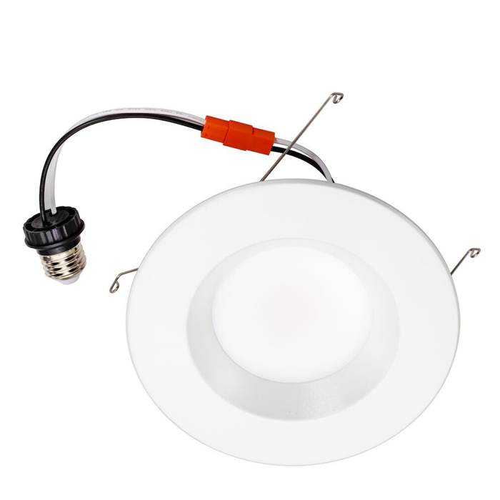 Topaz RTL/600WH/11W/CTS LED Retrofit Recessed Downlight 6 Inch 11W 1000Lm CCT Selectable 2700K/3000K/3500K/4000K/5000K 120V 90 CRI Smooth IC Dimmable White (T71138)