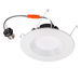 Topaz RTL/600WH/11W/CTS LED Retrofit Recessed Downlight 6 Inch 11W 1000Lm CCT Selectable 2700K/3000K/3500K/4000K/5000K 120V 90 CRI Smooth IC Dimmable White (T71138)