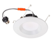 Topaz RTL/600WH/9W/CTS LED Retrofit Recessed Downlight 6 Inch 9W 770Lm CCT Selectable 2700K/3000K/3500K/4000K/5000K 120V 90 CRI Smooth IC Dimmable White (T71137)
