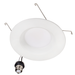 Topaz RTL/603WH/11W/CTS LED Retrofit Recessed Downlight 6 Inch 11W 1000Lm CCT Selectable 2700K/3000K/3500K/4000K/5000K 120V 90 CRI Baffle IC Dimmable White (T71133)