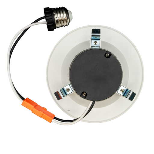 Topaz RTL4-6W-40K-WH-B LED Retrofit Recessed Downlight 4 Inch 6W 4000K 550Lm 90 CRI Dimmable 120V Baffle White Economy Series (T76975)