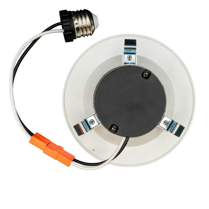 Topaz RTL4-6W-40K-WH-B LED Retrofit Recessed Downlight 4 Inch 6W 4000K 550Lm 90 CRI Dimmable 120V Baffle White Economy Series (T76975)