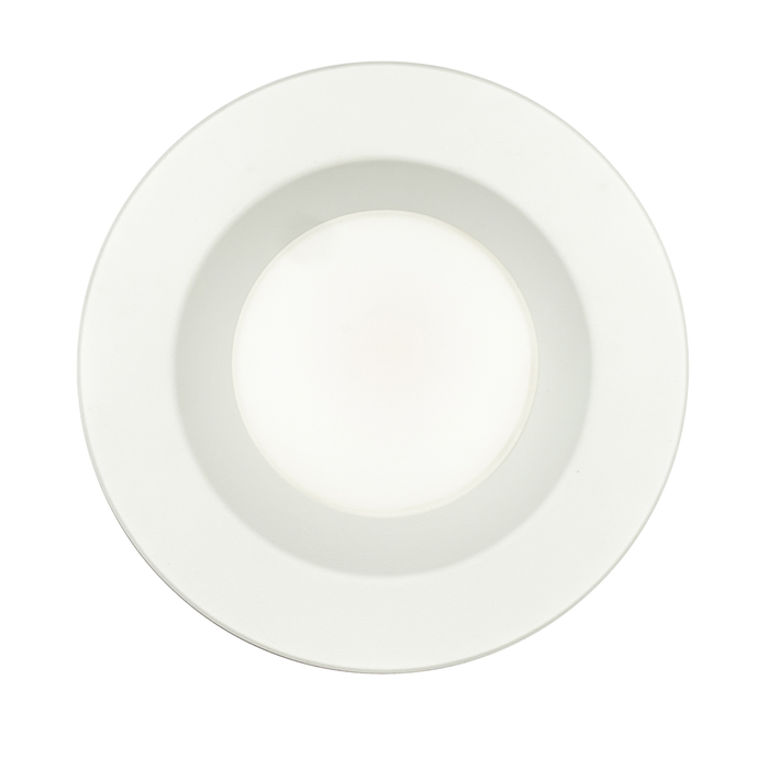 Topaz RTL4-6W-40K-WH-S LED Retrofit Recessed Downlight 4 Inch 6W 4000K 550Lm 90 CRI Dimmable 120V Smooth White Economy Series (T76967)